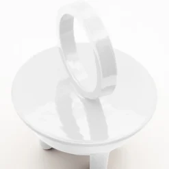 Candela Wok Aria in ceramica bianca