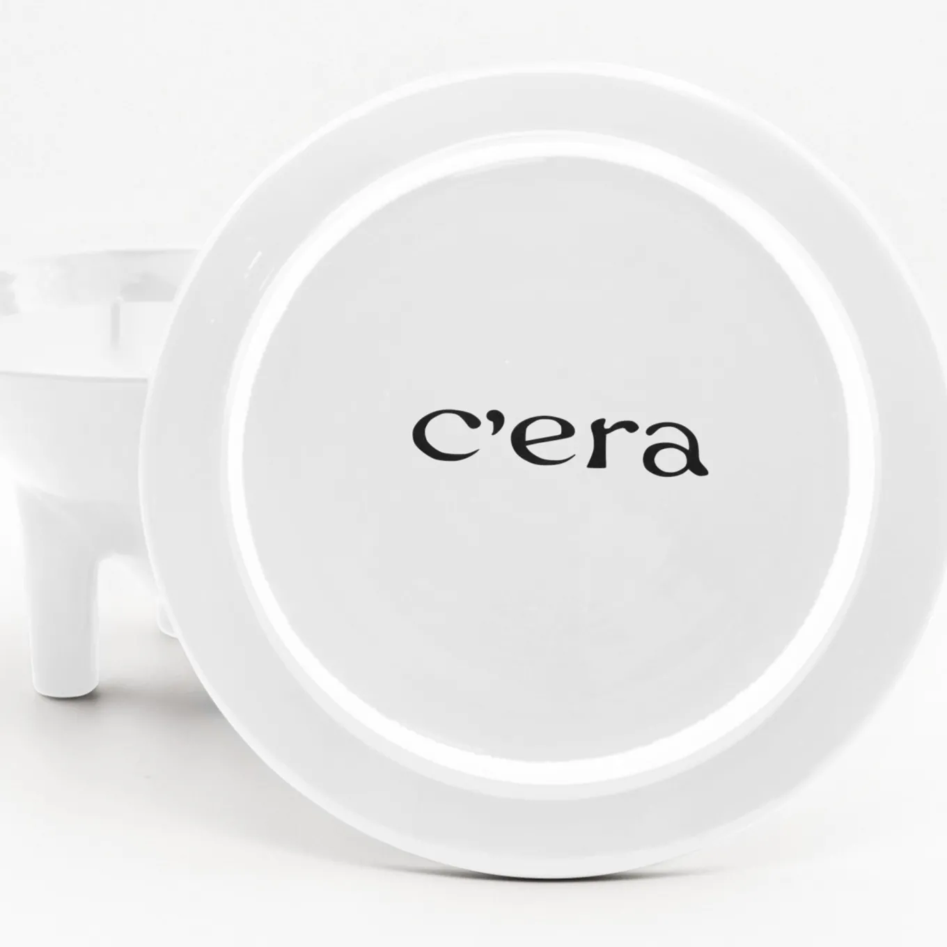 Candela Wok Aria in ceramica bianca