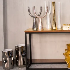 Candeliere in ceramica Oro