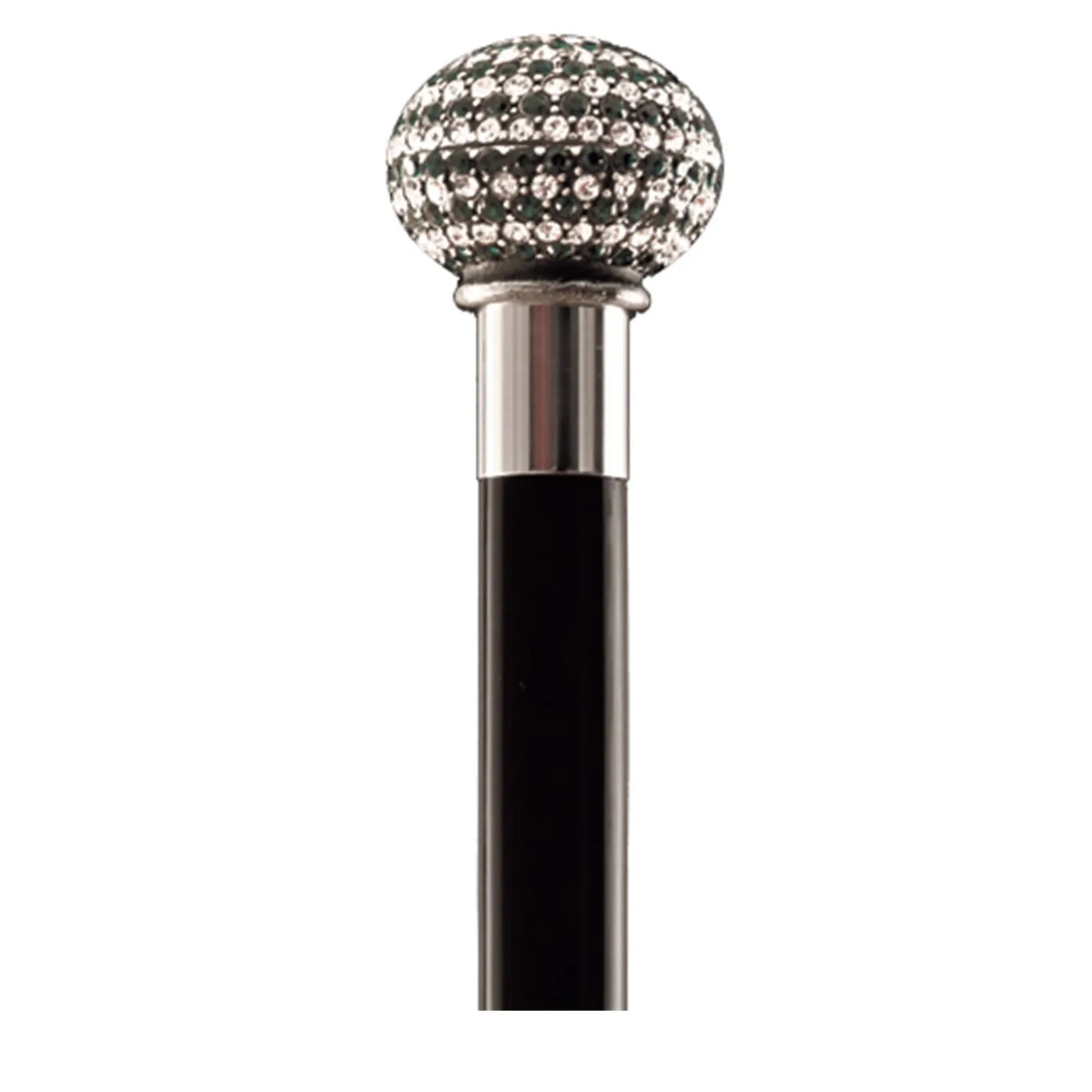 Canna a sfera in cristallo nero