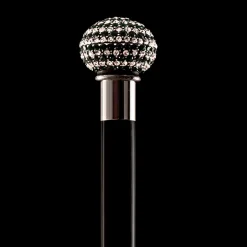 Canna a sfera in cristallo nero