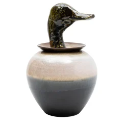 Canopo Anatra Vaso bianco e nero #2