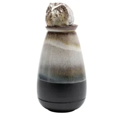 Canopo Civetta Vaso bianco e nero