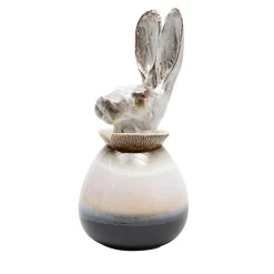 Canopo Lepre Vaso a S bianco e nero