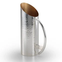 Caraffa a mezza luna con interno dorato