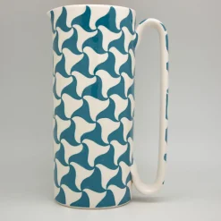 Caraffa in ceramica blu Serlio Atellani