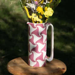 Caraffa in ceramica rossa Serlio Atellani