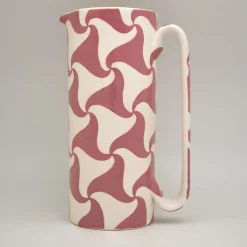 Caraffa in ceramica rossa Serlio Atellani