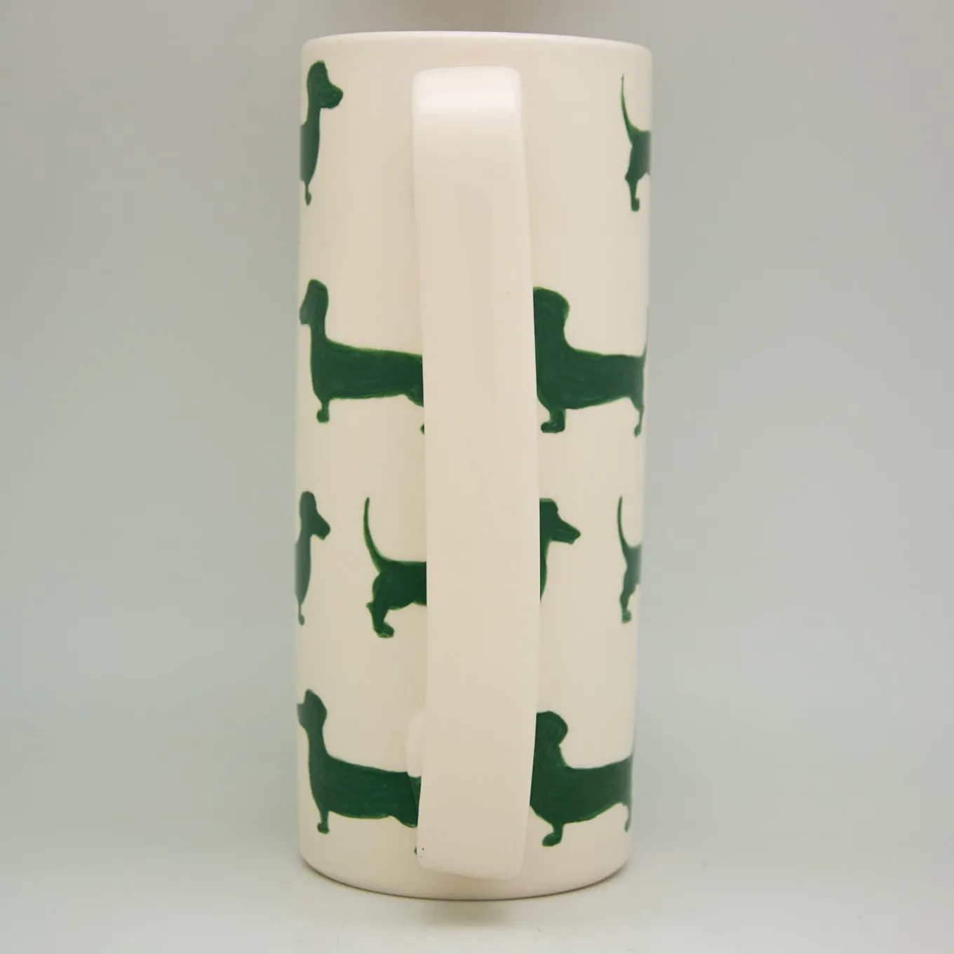 Caraffa in ceramica verde Serlio Bassotti