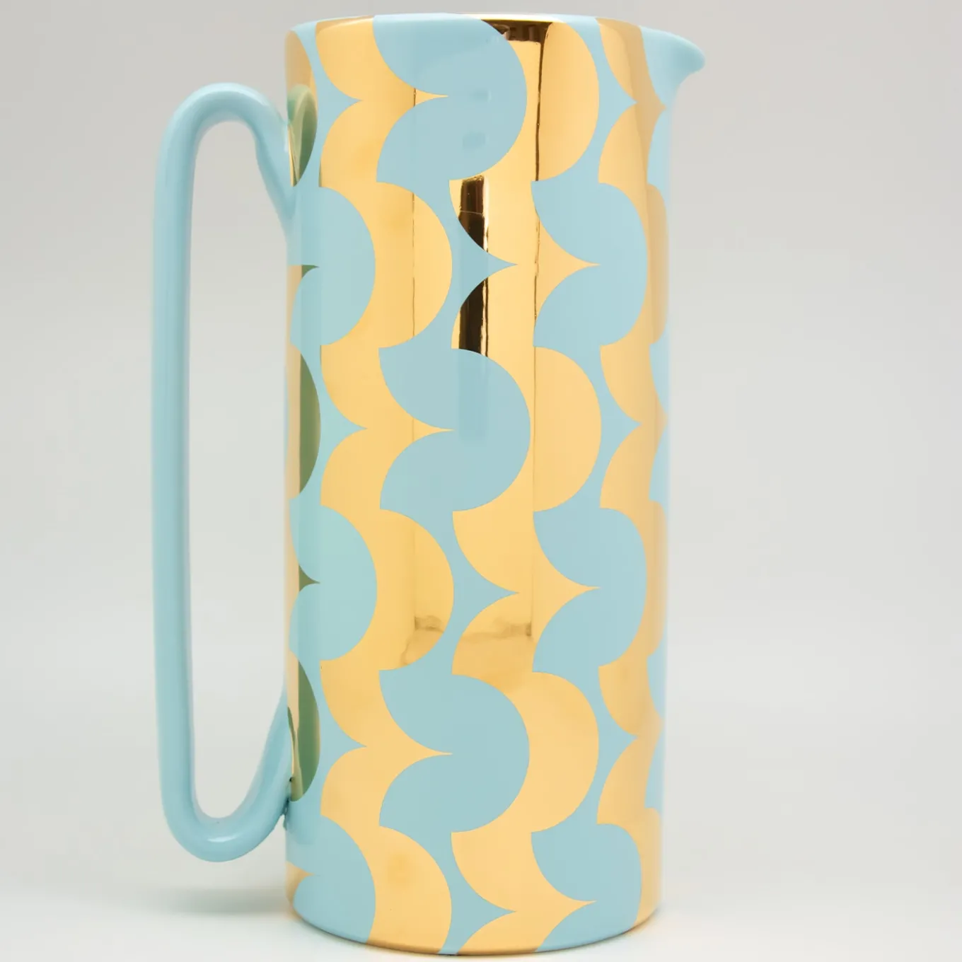 Caraffa Serlio Cicappa oro 24K e blu