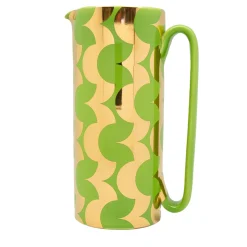 Caraffa Serlio Cicappa oro 24 carati e verde