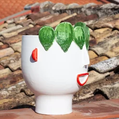 Carmelina Street Vendor of Prickly Pears Head Vase (Venditore di fichi d'India)