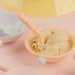 Carosello Set di 6 Coppette e Cucchiaini in Ceramica Multicolore