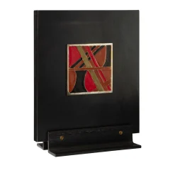 Carré Cloisonné su ferro Pezzo d'arte decorativa #2