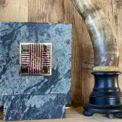 Carré Cloisonné su marmo Pezzo d'arte decorativa #9