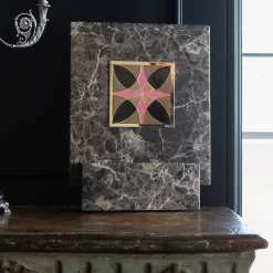 Carré Cloisonné su marmo Pezzo d'arte decorativa #15