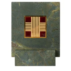 Carré Cloisonné su marmo Pezzo d'arte decorativa #23