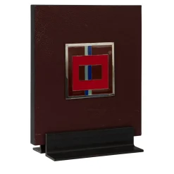 Carré Cloisonné su pelle Pezzo d'arte decorativa #16