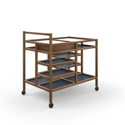 Carrello da portata in noce Canaletto di Bodil Kjær