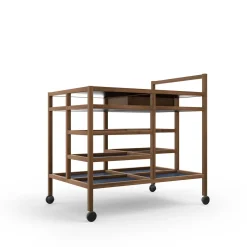 Carrello da portata in noce Canaletto di Bodil Kjær