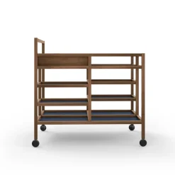 Carrello da portata in noce Canaletto di Bodil Kjær