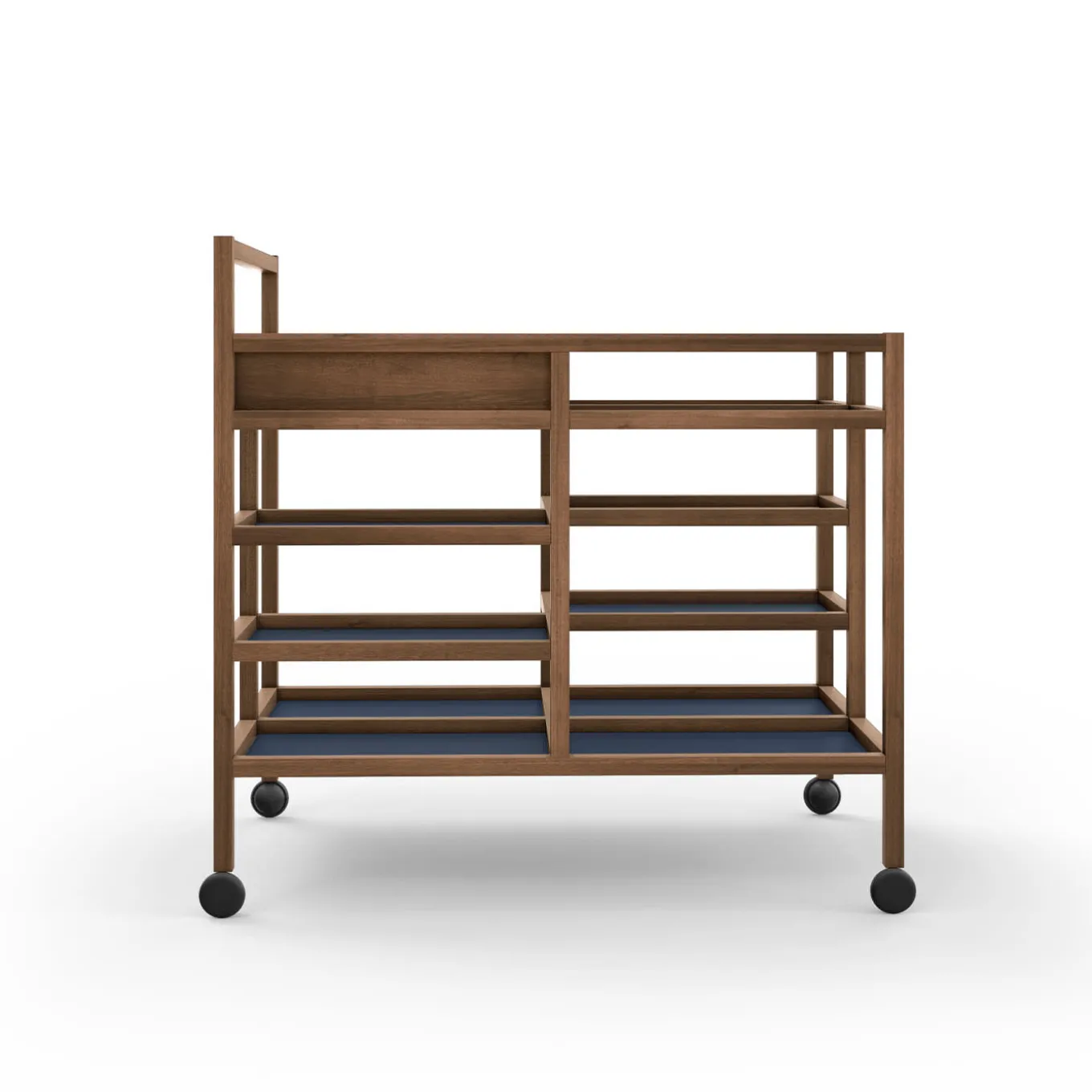 Carrello da portata in noce Canaletto di Bodil Kjær