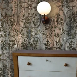 Carta da parati a foglia d'argento