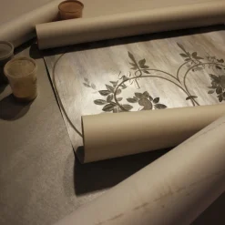 Carta da parati a foglia d'argento