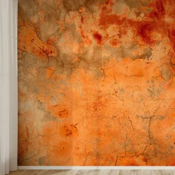 Carta da parati arancione strutturata #2