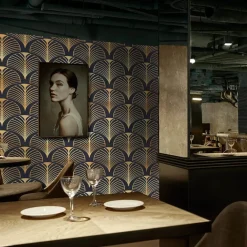 Carta da parati Art Déco in stile vintage