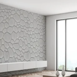 Carta da parati astratta grigia #9