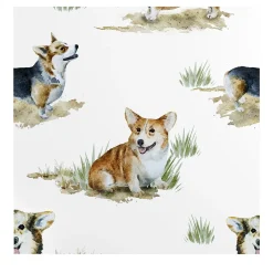 Carta da Parati con Cane Corgi Carino
