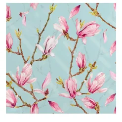 Carta da Parati con Fiori di Magnolia