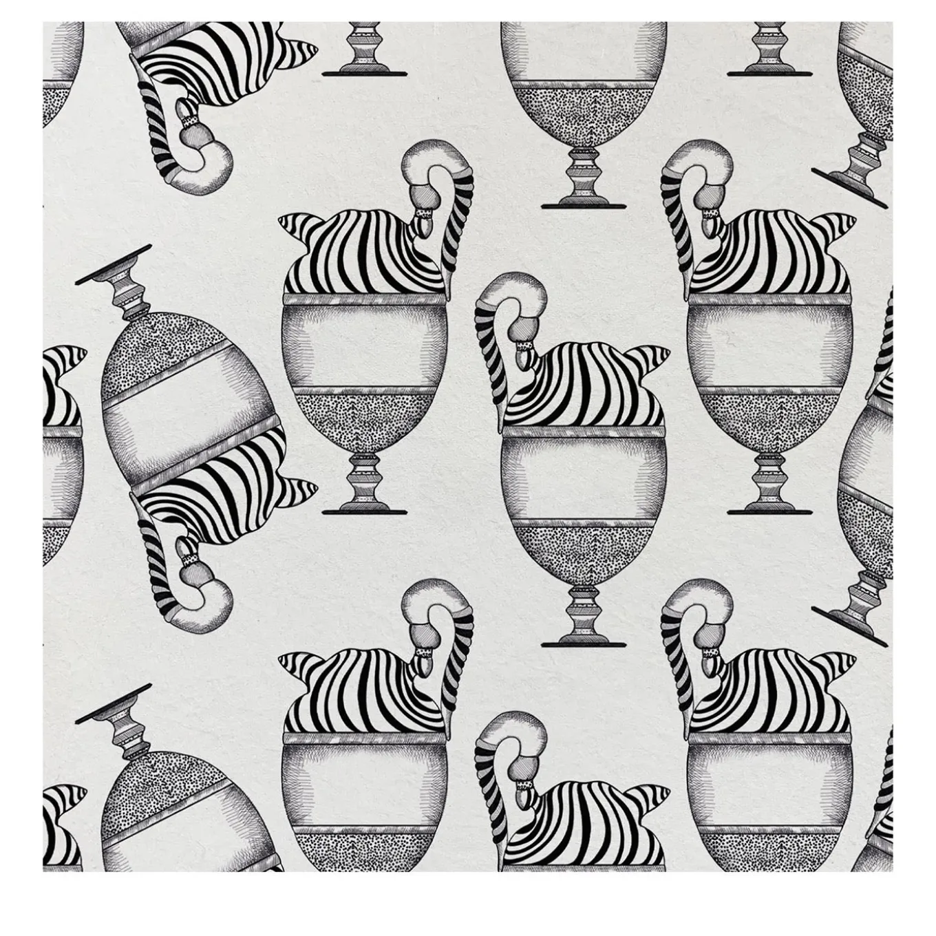 Carta da parati Fontana Bianco e Nero