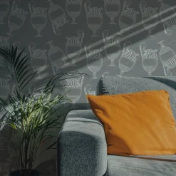 Carta da parati Fontana Grigio Elefante