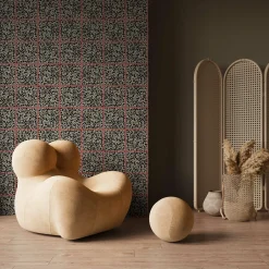 Carta da parati Fuga Fragola di Studio Lievito