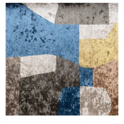 Carta da parati in velluto ispirata al Cubismo Gatsby #2