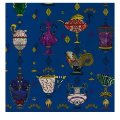 Carta da parati Ludovica Blu Elettrico