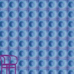 Carta da parati Meditation Dot Blu e Verde