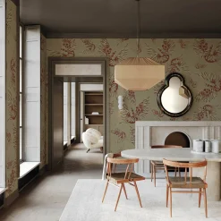 Carta da parati Misteriosa Beige & Sienna di Leonardo Dini