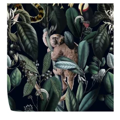 Carta da parati scura della giungla selvaggia tropicale