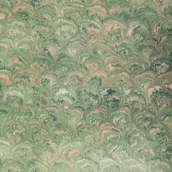 Carta marmorizzata blu e verde