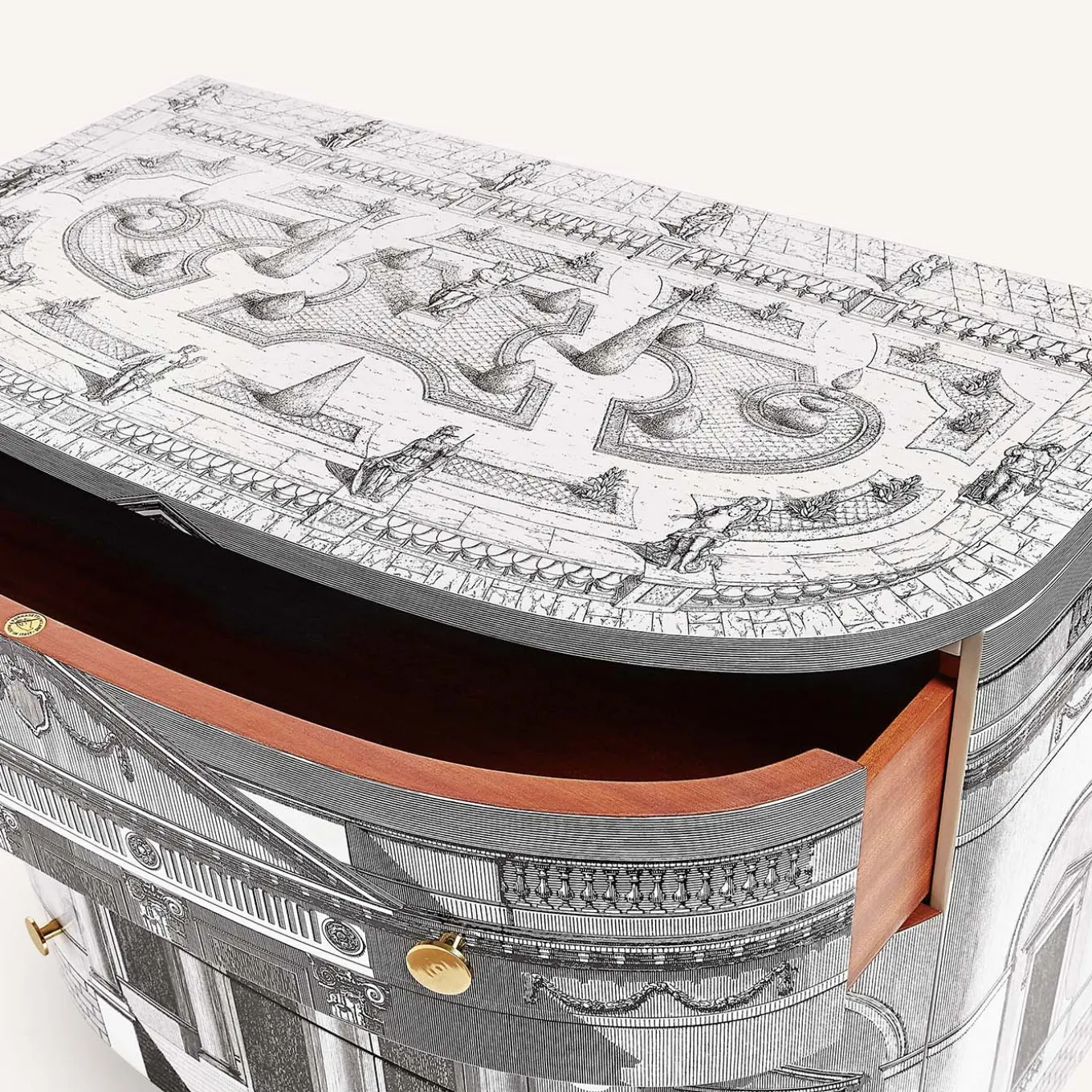 Cassettiera curva Palladiana