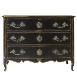 Cassettiera nera Luigi XV