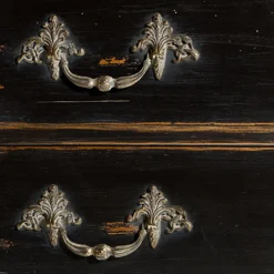 Cassettiera nera Luigi XV