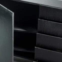 Cassettiera W Il Toro in Rovere Nero Laccato