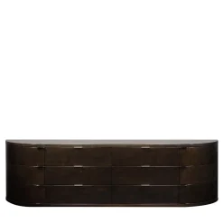 Cassettone Castilla Acero Nero