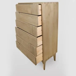Cassettone scandinavo a sei cassetti Dovetail