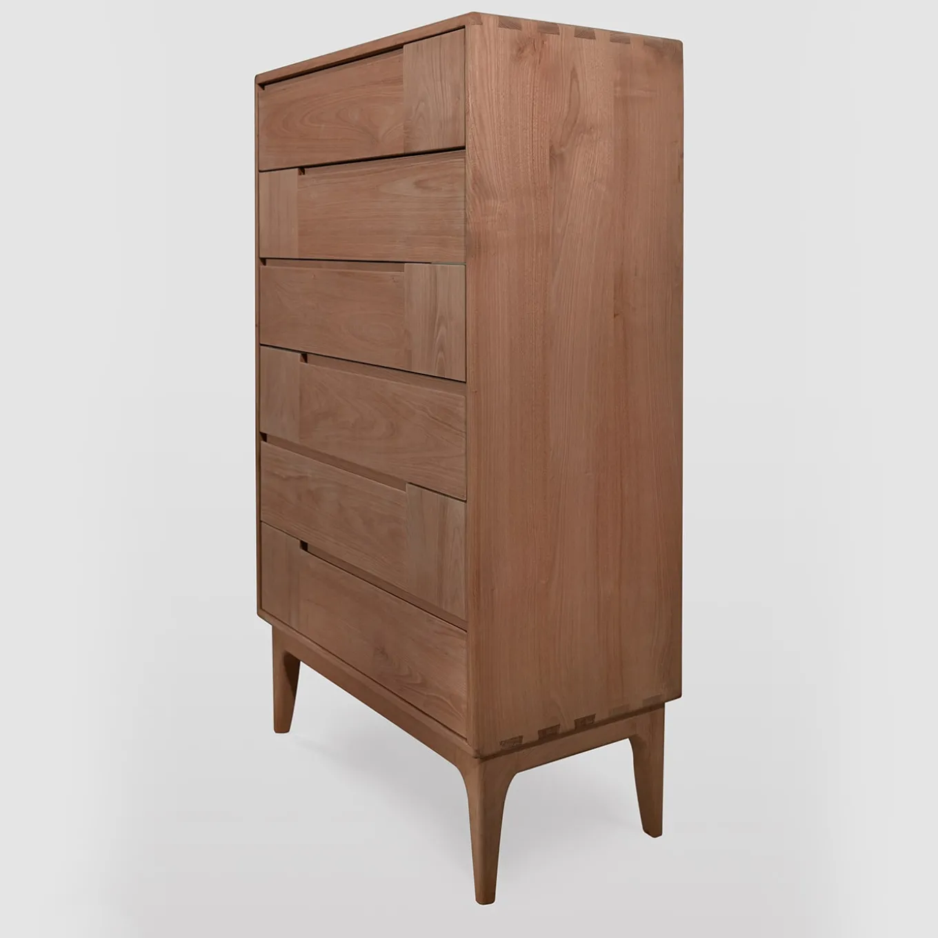 Cassettone scandinavo marrone a sei cassetti Dovetail