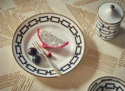 Catene Nero Set di 6 piatti da dessert di Gio Ponti